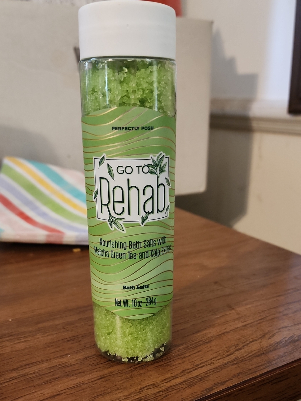 Perfectly Posh Go To Rehab Bath Salts - Light Green
